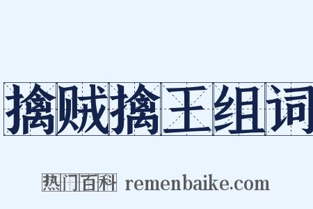 擒贼擒王组词是什么意思的图片